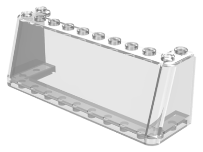 Windscreen 3 x 10 x 3 in Trans-Clear