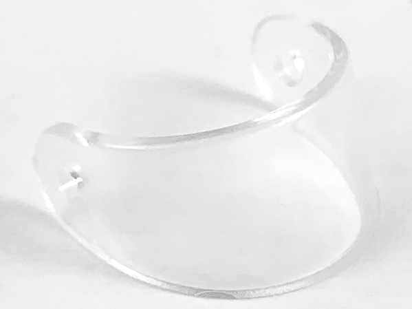 Technic Figure Helmet Visor in Trans-Clear