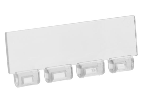 Windscreen 1 x 4 x 1 1/3 with Bottom Hinge in Trans-Clear