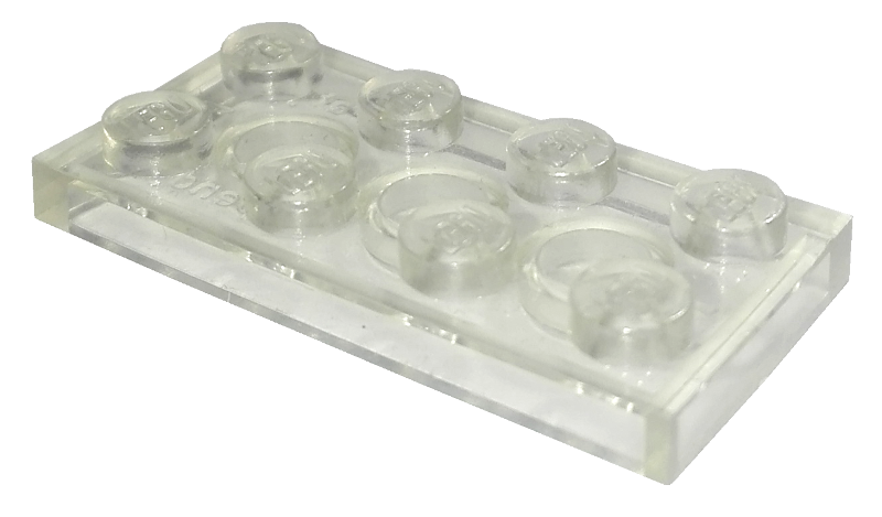 Plate 2 x 4 in Trans-Clear