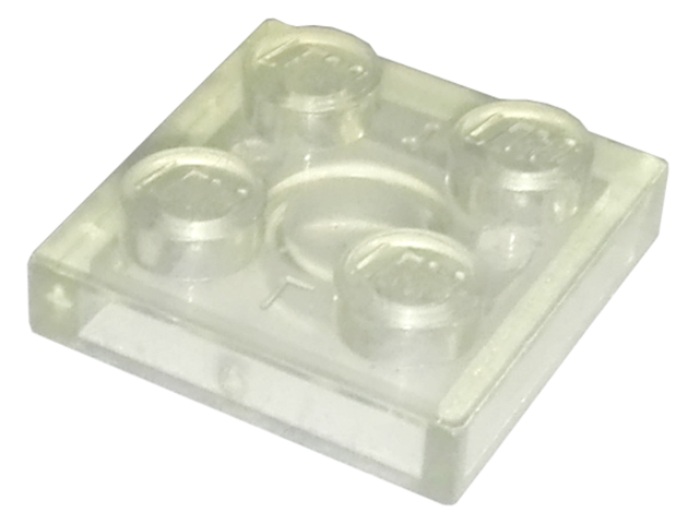 Plate 2 x 2 in Trans-Clear
