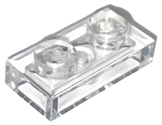 Plate 1 x 2 in Trans-Clear