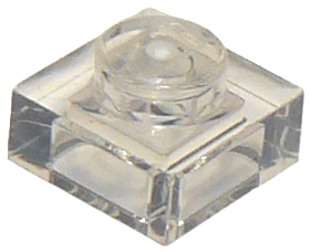 Plate 1 x 1 in Trans-Clear