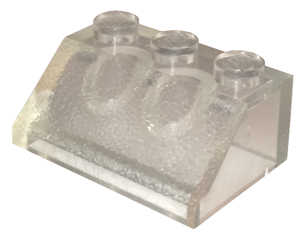 Brick Sloped 45° 2 x 3 in Trans-Clear