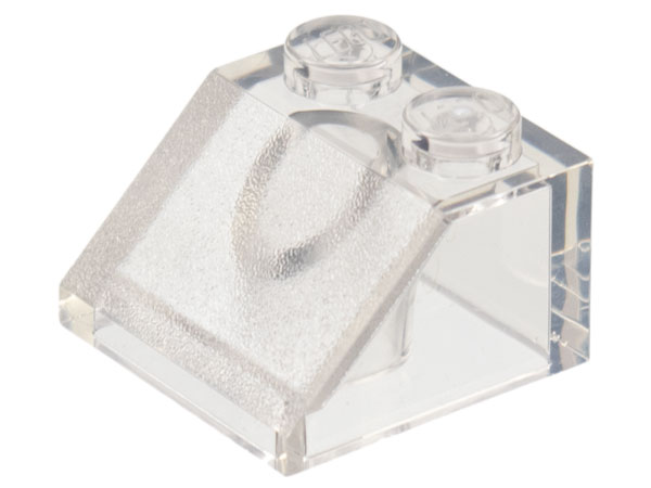 Brick Sloped 45° 2 x 2 in Trans-Clear