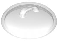Duplo Kettle Lid With Handles in Trans-Clear