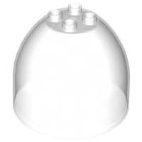 Duplo Egg Top in Trans-Clear