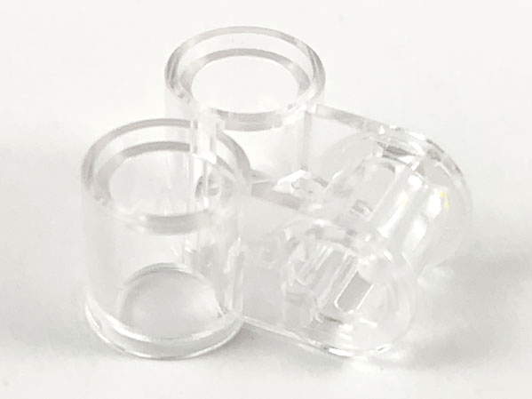 Technic Axle and Pin Connector Perpendicular Double in Trans-Clear