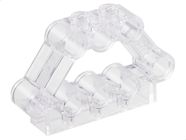 Technic Pin Connector Block 1 x 5 x 3 in Trans-Clear