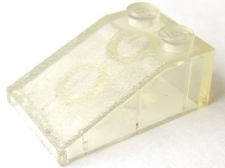 Brick Sloped 33° 3 x 2 in Trans-Clear