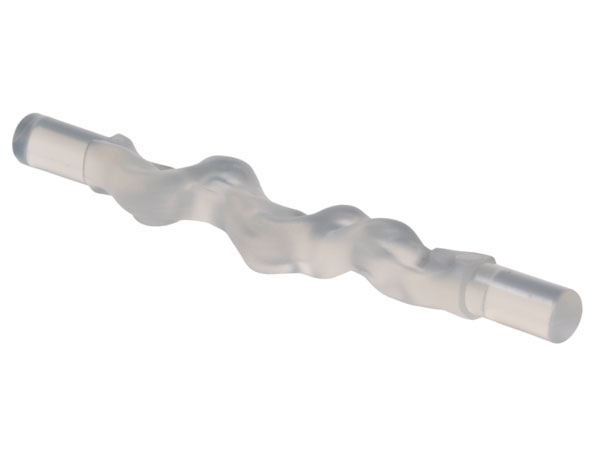 Web Effect Long and Narrow Bars at Both Ends in Trans-Clear