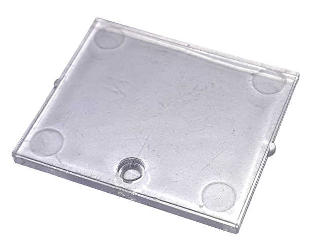 Glass for Window 1 x 4 x 3 [Old Style - Circular Indent] in Trans-Clear