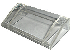 Brick Sloped 33° 3 x 6 in Trans-Clear