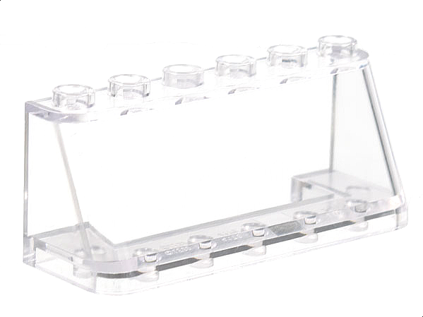 Windscreen 2 x 6 x 2, Wide Top in Trans-Clear