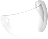 Headwear Accessory Visor in Trans-Clear