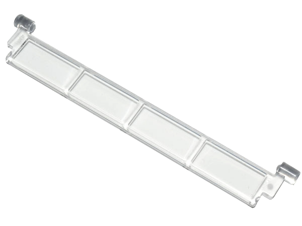 Garage Roller Door Section without Handle in Trans-Clear