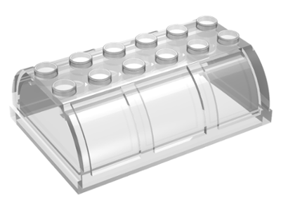 Trunk / Chest Lid 4 x 6 x 1 2/3 in Trans-Clear