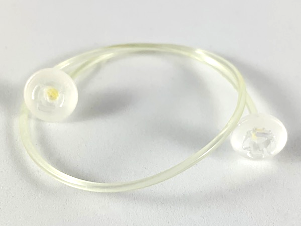 Clikits Cord, Jelly String, 170mm, with Same Colored Caps in Trans-Clear