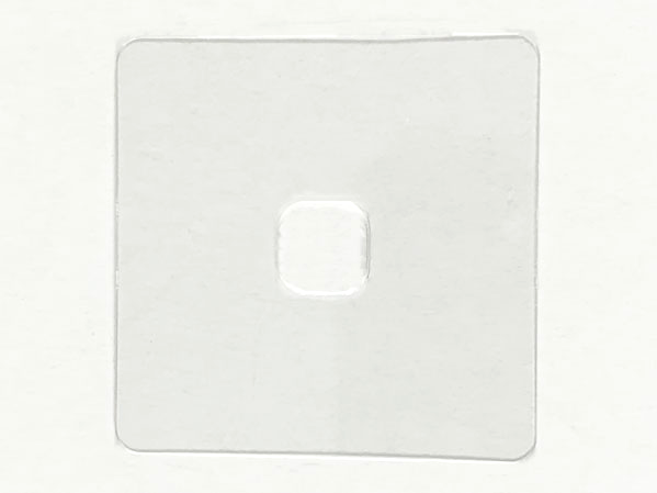 Clikits Insert 4 x 4 with Small Hole in Trans-Clear