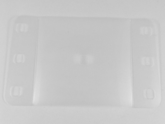 Clikits Rectangle 14 x 8.5 with Rounded Corners and 7 Holes in Trans-Clear