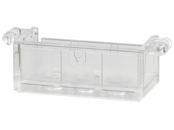 Treasure Chest Bottom without Rear Slots in Trans-Clear