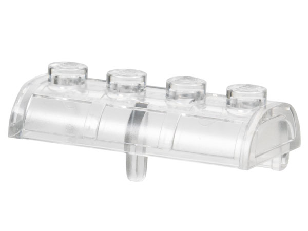 Treasure Chest Lid [Thick Hinge] in Trans-Clear
