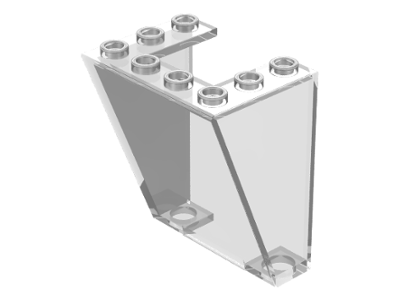 Windscreen 3 x 4 x 4 Inverted in Trans-Clear