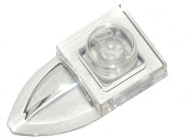Plate Special 1 x 1 with Tooth in Trans-Clear