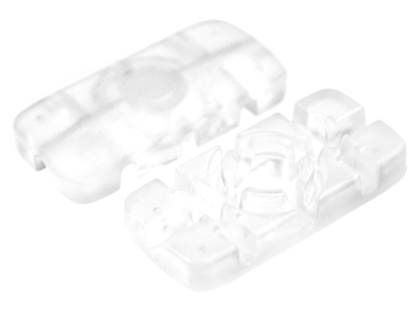 Clikits Icon, Rectangle 3L with Hole in Trans-Clear