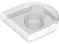 Tile Round 2 x 2 Half Circle in Trans-Clear