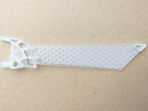 Large Figure Wing, with Hologram Print in Trans-Clear