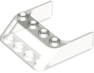 Windscreen 4 x 4 x 1 in Trans-Clear