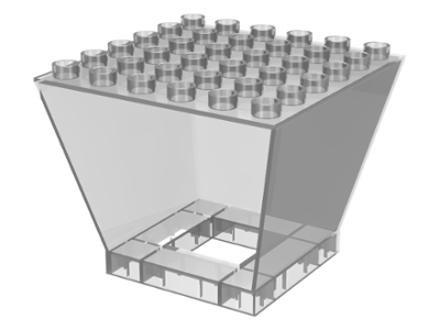 Duplo Airport Tower Glass Enclosure in Trans-Clear
