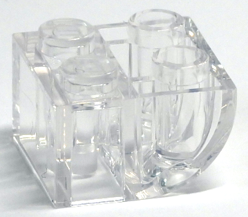 Brick Curved Inverted 2 x 2 in Trans-Clear
