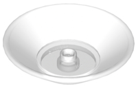 Dish 5 x 5 in Trans-Clear