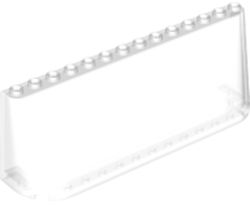 Windscreen 14 x 3 x 4 in Trans-Clear