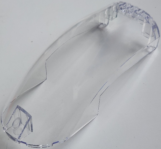 Windscreen Curved 18 x 8 x 6 in Trans-Clear