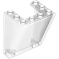 Windscreen 3 x 4 x 4 Inverted, Rounded Top Inside Edges, Cut-Out Bottom Inside Edges in Trans-Clear