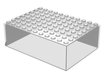Box 8 x 11 x 3 Top in Trans-Clear