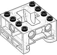 Gear Box 4 x 4 x 2 for Gear Track in Trans-Clear
