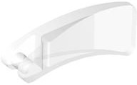 Animal Body Part, Fin 2 x4 with Handle in Trans-Clear