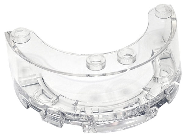 Windscreen 4 x 6 x 1 Round in Trans-Clear