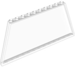 Windscreen 1 x 14 x 6 Tapered in Trans-Clear