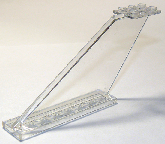 Tail 12 x 2 x 5 in Trans-Clear