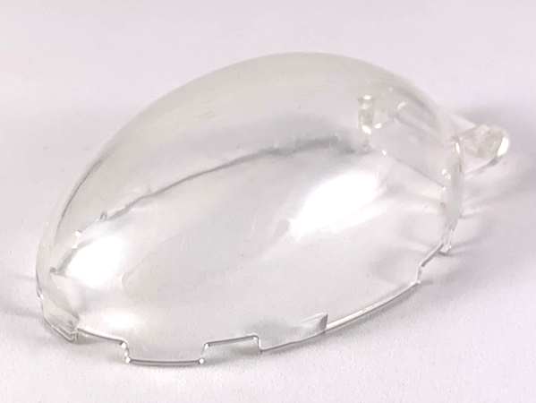 Windscreen 6 x 4 x 2 1/3 Bubble Canopy with Handle in Trans-Clear