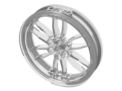 Wheel 75 x 17 Motorcycle in Trans-Clear
