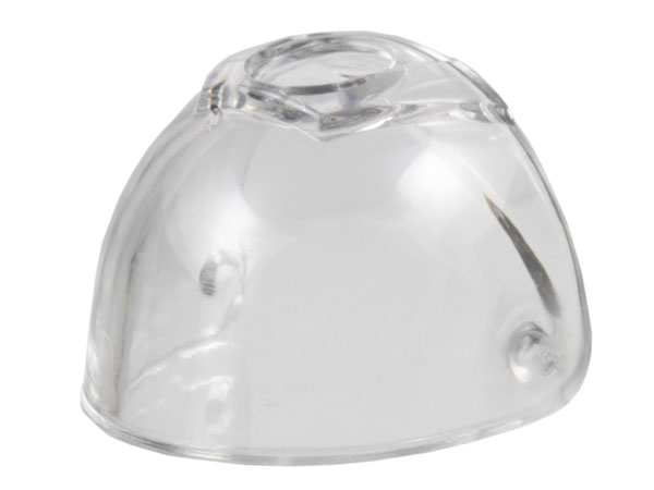 Headwear Accessory Visor [Large with Trapezoid Top] in Trans-Clear