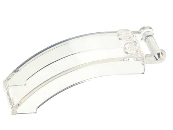 Windscreen 6 x 2 x 2 with Handle in Trans-Clear