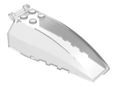 Windscreen 8 x 4 x 2 with 4 Studs and Handle in Trans-Clear