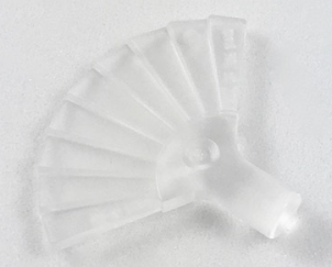 Equipment Hand Fan [Plain] in Trans-Clear